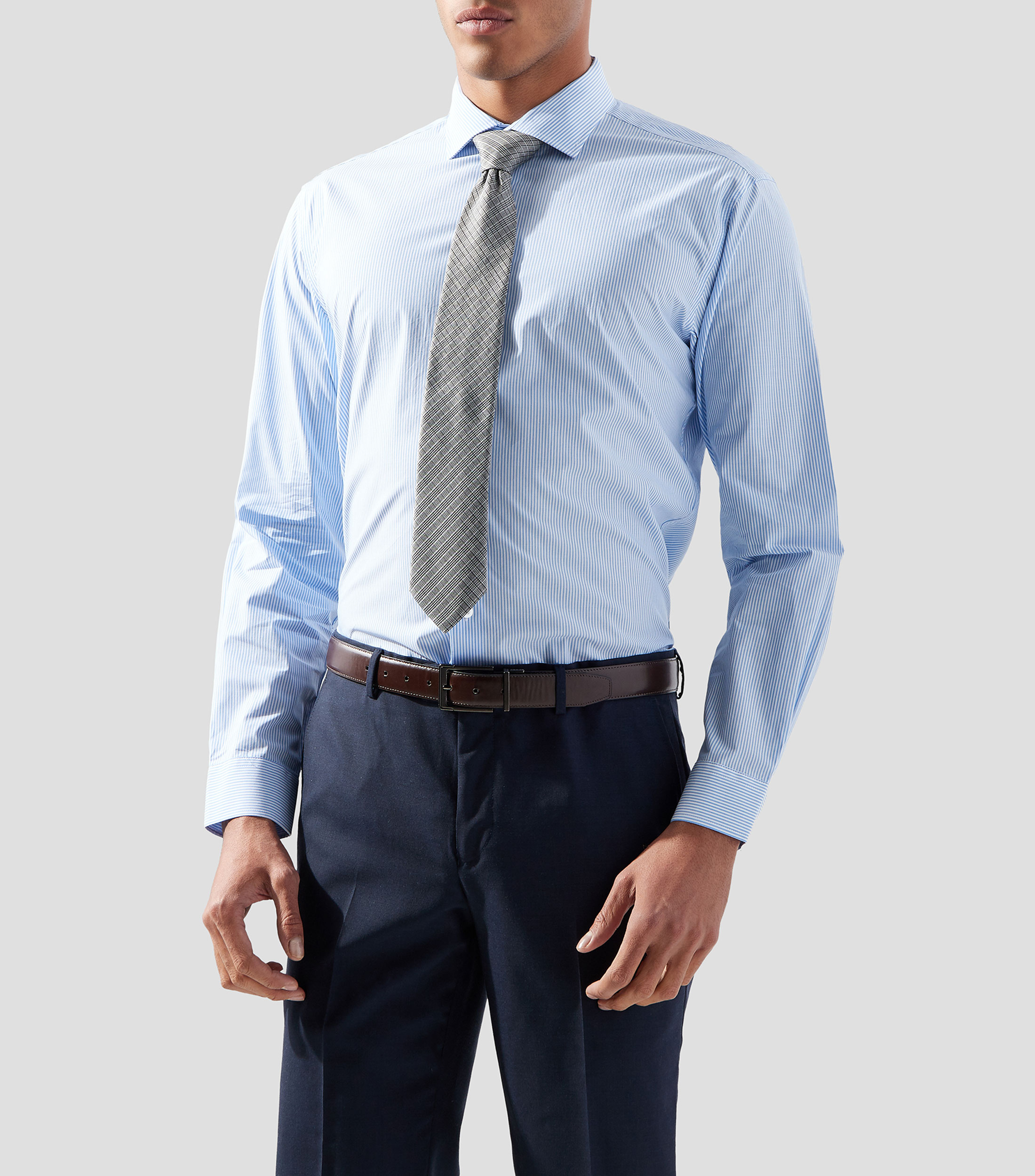Camisa a Rayas Manga Larga Hombre